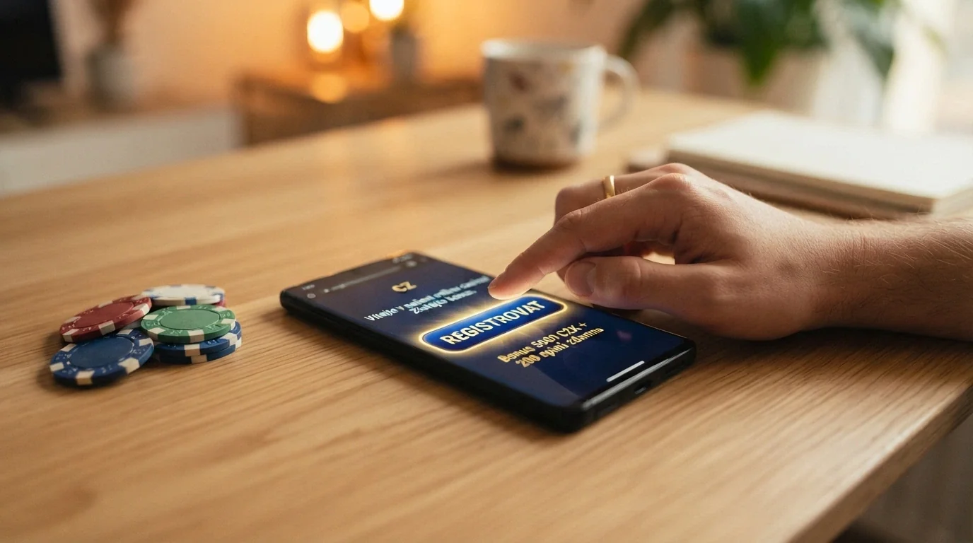 Tlačítko registračního bonusu bez vkladu