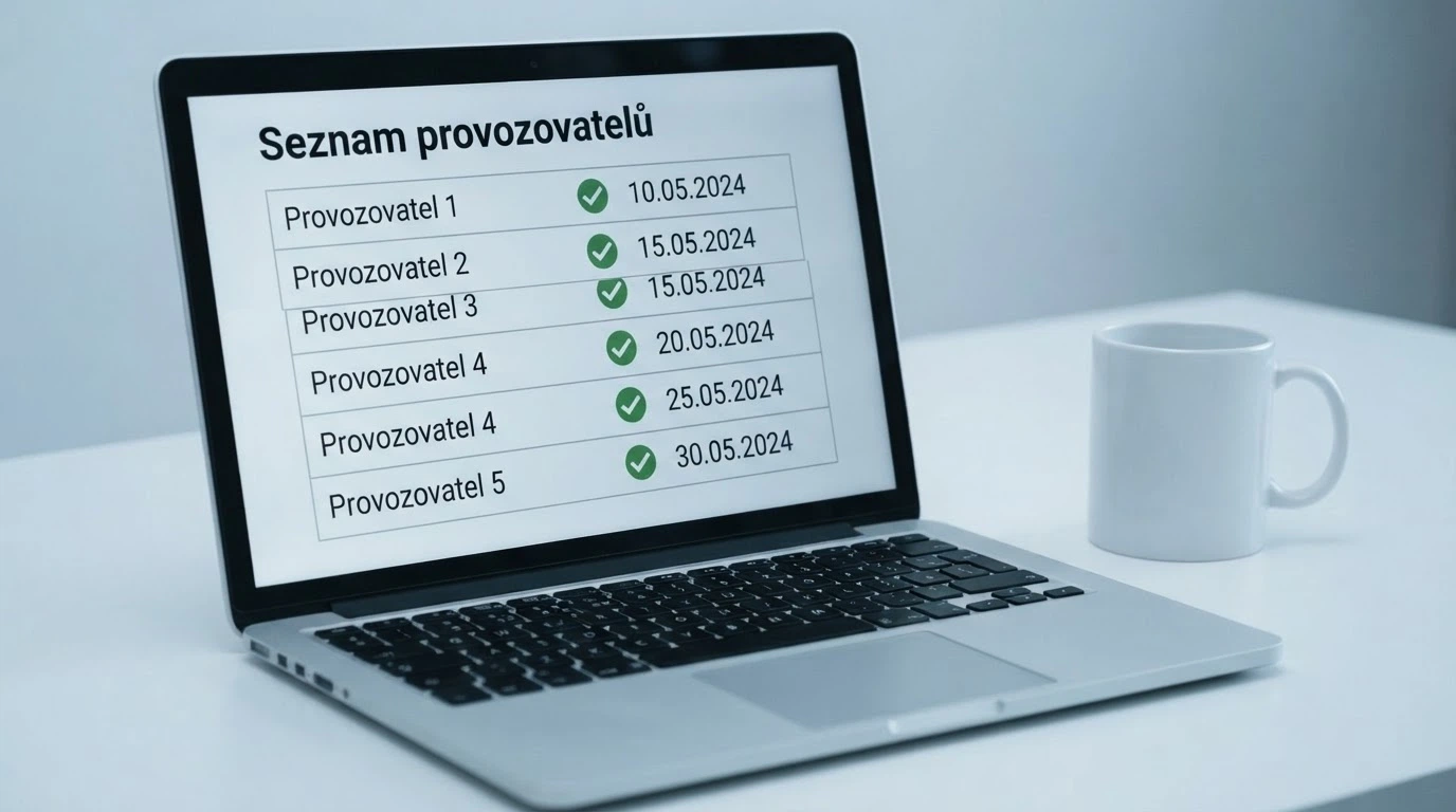 Výňatek z whitelistu Ministerstva financí ČR